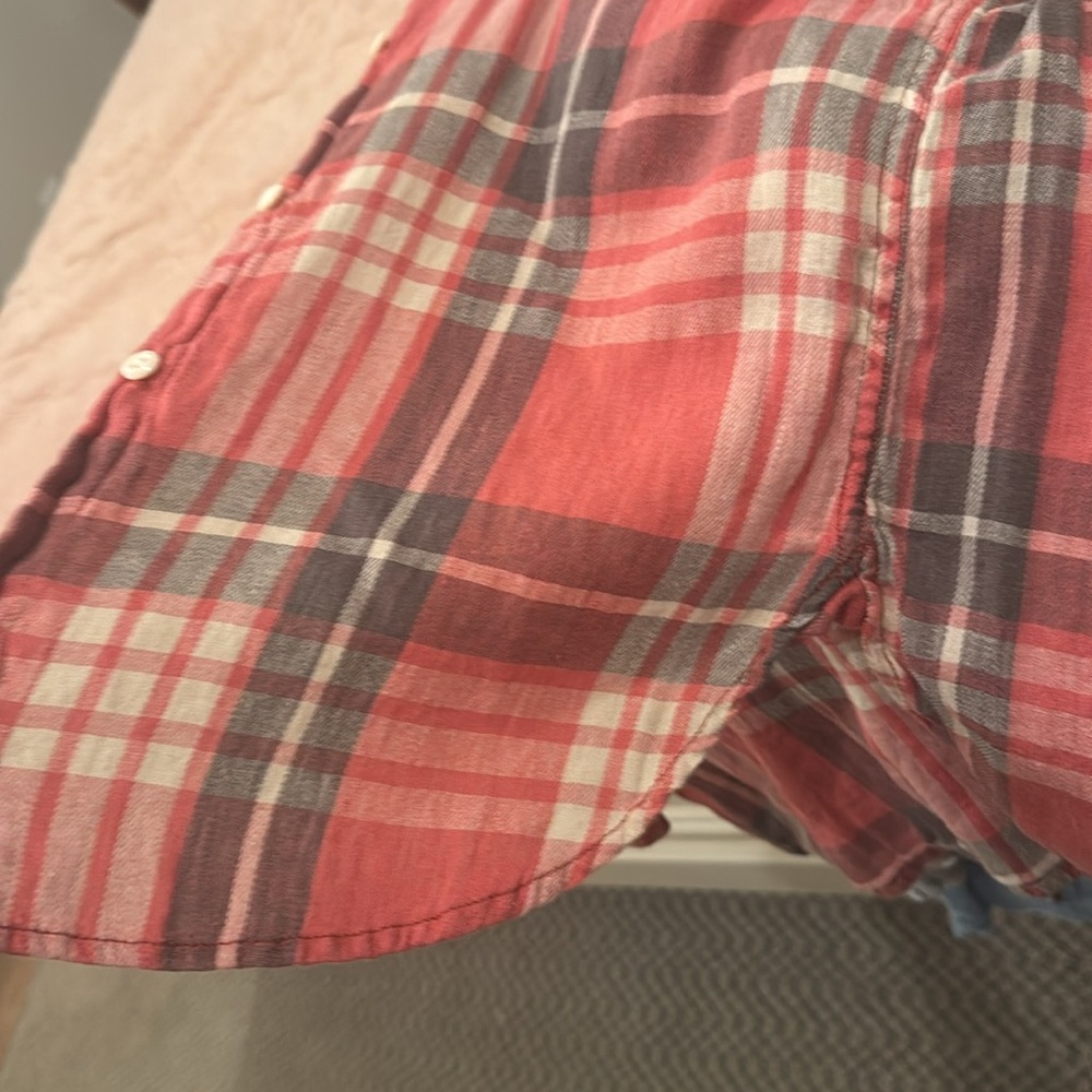 Denim & Supply Ralph Lauren Red Plaid Button-Down Shirt - Picture 5 of 5